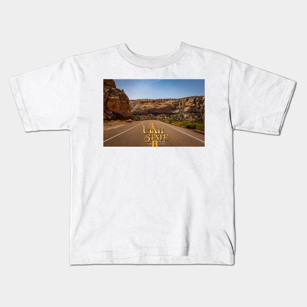 Utah State Route 12 Scenic Drive Kids T-Shirt by Gestalt Imagery